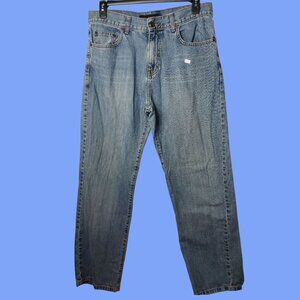 Gap Mens 1969 Straight Fit Denim Jeans Medium Wash Cotton Casual Wear Size 36/34